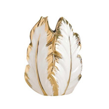 Nordic Lamp Luxury Gold Painted Ceramic High End Vase - Elegant Home - Flower Vase/Modern Design-Table Decoration X0030