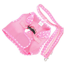 1Set Verstelbare Roze Huisdier Pulling Rope Met Mesh Vest