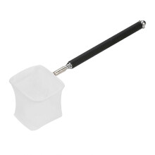 Verstellbare Mini-Angelrute für Garnelen im Aquarium, 20-57,5 cm ausziehbar (schwarzes Quadrat)