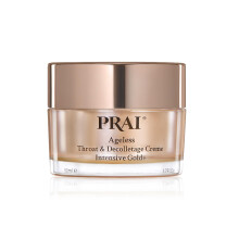 PRAI Ageless Throat & Decolletage Intensive Gold Creme 50ml - Real 24K Gold - Anti-Ageing, Anti-Wrinkle Brightening Skincare Cream - Hydrates & Firms