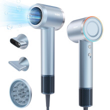 YASHE Hair Dryer, 110,000 RPM High-Speed Brushless Motor, Low Noise Fast Drying 22m/s, Hairdryers for Women & Men, 1 Diffuser and 2 Concentrator, Nega