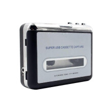 Cassette Player Portable USB Cassette to MP3 Converter Audio Music Cassette with Earphones