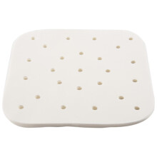 100Pcs Air Fryer Parchment Paper Perforated Unbleached Square Air Fryer Liners Steaming Parchment L