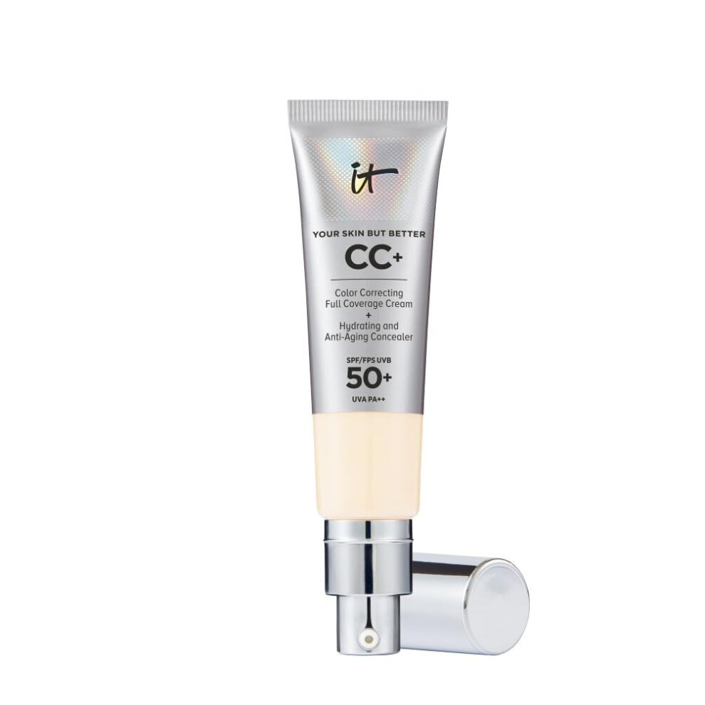 It Cosmetics Cc+ Cream Spf 50+ Full-Coverage Cc Foundation, Hydrating Skincare, With Hyaluronic Acid, Niacinamide & Vitamin E For A Radiant Finish, Yo