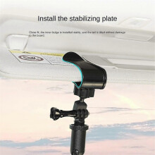 Car Sun Visor Mount for Hero 12 11 10 , 3/4 Action Camera Accessories