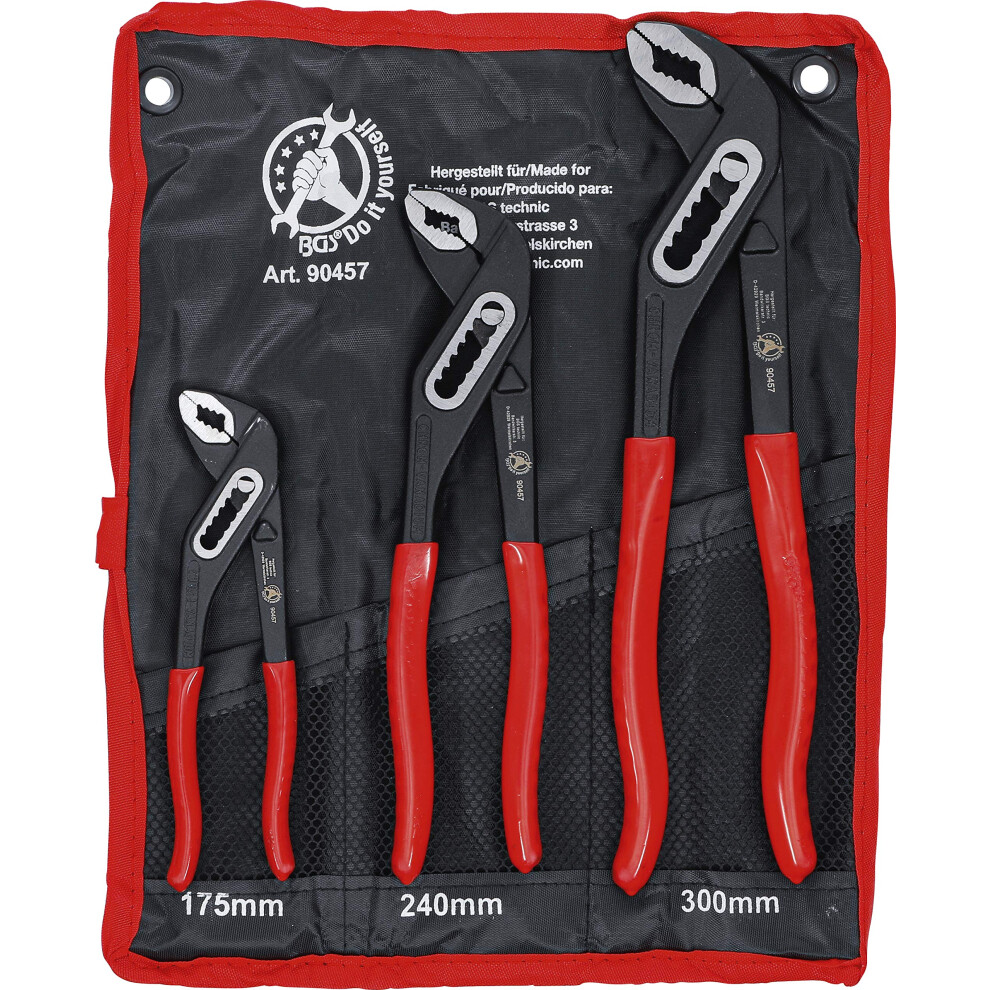 Bgs Diy 90457 | Water Pump Pliers Set | 175 / 250 / 300 Mm | 3 Pcs. 4048769045845