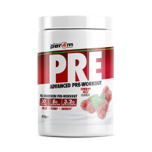 Per4m Pre Workout Powder | Intense Pump, Sustained Energy & Mental Focus | L-Citrulline, Beta Alanine & Caffeine & Added Hydration (570g, Cherry Fizz)