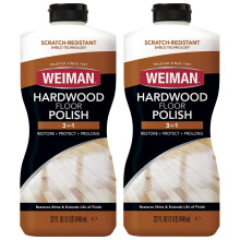 Weiman Wood Floor Polish and Restorer 32 Ounce (2 Pack) - High-Traffic Hardwood Floor, Natural Shine, Removes Scratches, Leaves Protective Layer - Pac