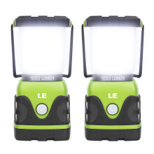 LE Camping Lantern, 1000 Lumen Camping Lights Battery Powered, Dimmable Warm to Cool White Modes, Tent Lights with Long Battery Life, Camping Accessor