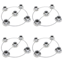 Christmas Candle Rings for Tapered Candles, Advent Wreath 5 Candle Holder for Christmas Festival Ho