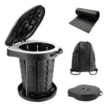Folding Camping Toilet Portable with Bag - imodomio Portable Toilets for Adults with Lid, Seat & Toilet Bags, Outdoor Travel Toilets for Fishing