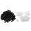 100 Pcs T3 Snaps Press Studs Scrapbook Sewing Buttons Black + White 2Piece Set 1
