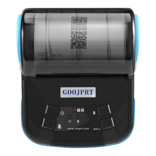 GOOJPRT MTP-3 80mm Bluetooth 2.0 Mini Thermal Printer Exquisite Lightweight Design Portable Receipt Printer compatible for Android Ios Windows US Plug