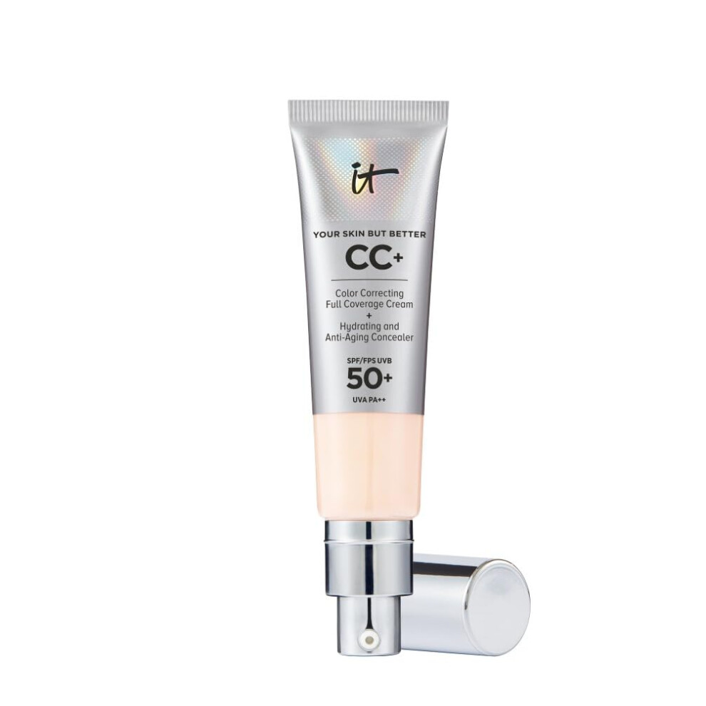 It Cosmetics Cc+ Cream Spf 50+ Full-Coverage Cc Foundation, Hydrating Skincare, With Hyaluronic Acid, Niacinamide & Vitamin E For A Radiant Finish, Yo