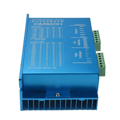 DM860H DSP Ψηφιακός οδηγός βηματικού κινητήρα 57/86 με ανεμιστήρα 2