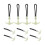 10Pcs Light Shaped Zipper Pulls PVC Cord for Luggage Bags 1