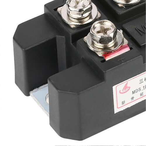 MDS100A Black 3-Phase Diode Bridge Rectifier, 100A, High Power, 1600V 2