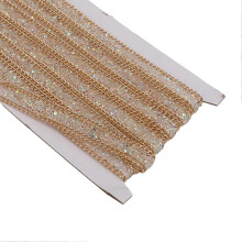 5 Yards Rhinestone Ribbons Good Adhesion Shiny Self Adhesive 1.5cm Width DIY Rhinestone Ribbons for Sewing Party Decor