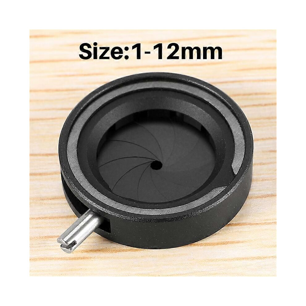Manual Aperture Adjustable Mechanical Iris Diaphragm Iris Diaphragm For Digital Camera Microscope Ir Black 9319739845754