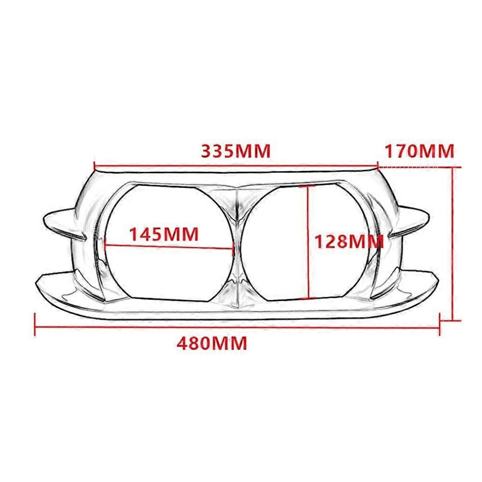 For Harley Road Glide Ultra Fltru Cvo Fltruse Fltrx Special Fltrxs Fltrxse Motorcycle Headlight Cover Fairing Dual Bezel 9319739922295