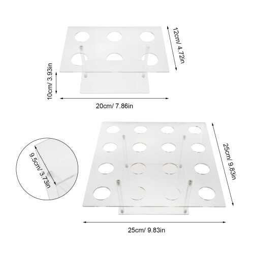 2Stk Transparent Eisbecherhalter 16- Für Snacks Und Catering 1