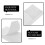 2Pcs White Plastic Trailer Reflectors Adhesive Stick-on Safety Strips 4