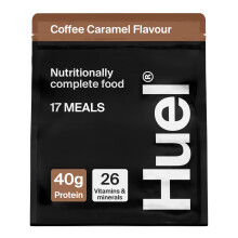Huel Black Edition High Protein Complete Meal Replacement, 17 Meals, Coffee Caramel Flavour, 40g of Protein Per Serving, Ready Meals, Vegan Protein P