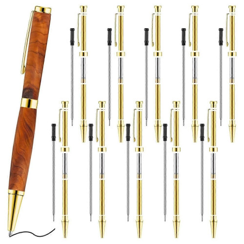 10-teiliges Drechselstift-Set, 7 mm Slimline-Drehstift, Gold 1