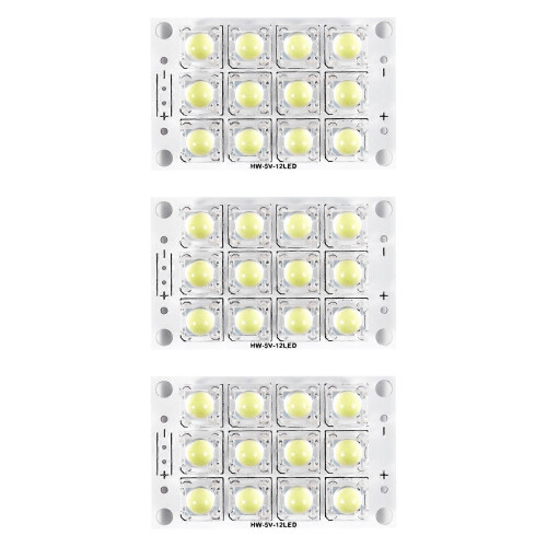 3X DC 3V 5V 12 LED εξαιρετικά φωτεινό λευκό Piranha LED κυκλώματος LED φώτα LED φως γιοτ