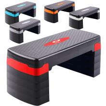 FK Sports Steppers for Exercise & Workout - 2 to 5 (10, 15, 20, 25 & 30 CM) Levels of Adjustable Height Aerobic Step - Exercise Step for Home & Gym, M