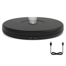 10inch LED Rotating Display Stand, 360 Motorized Turntable with Lights, 22lbs Capacity Electric Spi