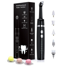 Tooth Polisher, Trueocity Teeth whitening kit with 5 Modes for Plaque Stain Removal Yellow Teeth, Teeth Polisher Stain Remover with 5 Heads & 3 polish