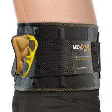 MEDiBrace PLUS Back Support Belt Back Brace with Ergonomic Lumbar Pad - Lower Back Pain Relief for Men and Women - Medical Grade Orthopaedic Waist Com