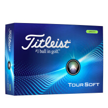 Titleist Tour Soft Golf Ball, Pack of 12, Green, PRIOR GENERATION