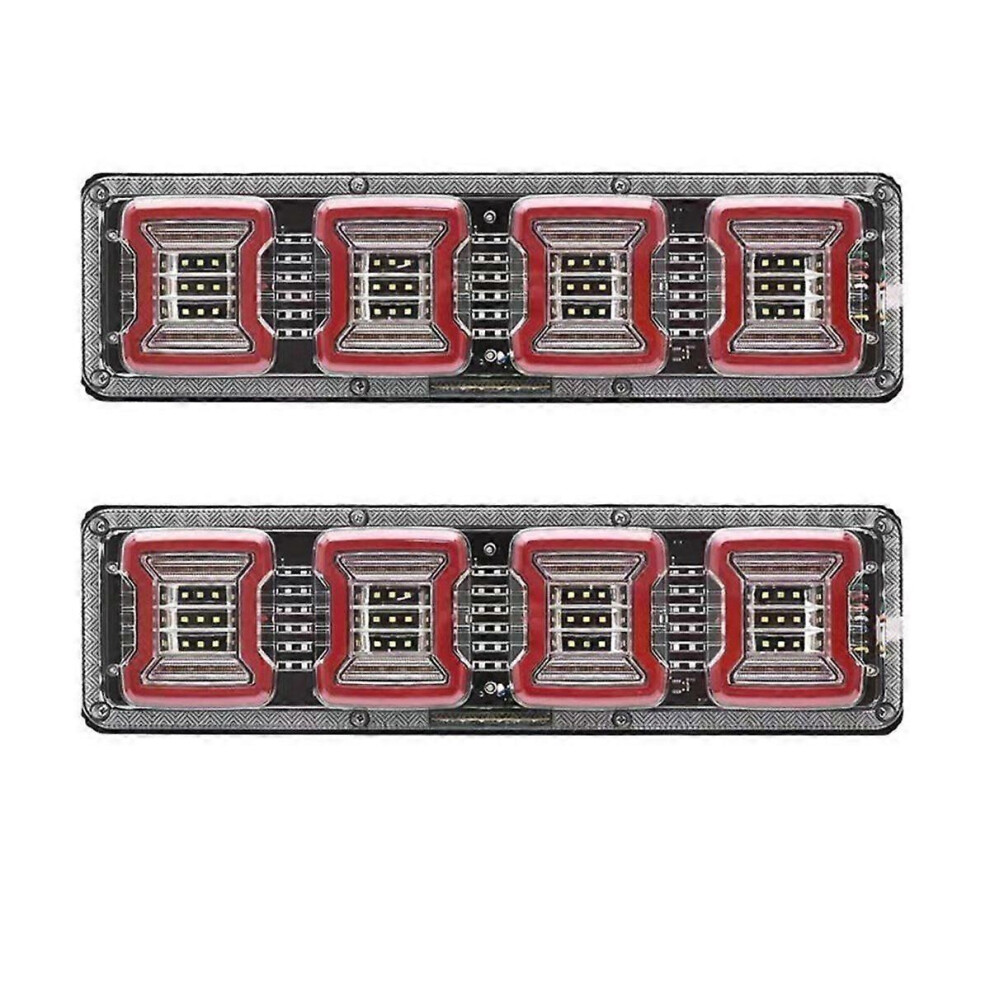1Pair 12V-24V Led Tail For Truck Trailer Bus Rv Tractor Led Tail Brake Reverse Turn Sign Light 9319739923360