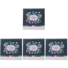 4Pcs Multi Color Paper Office Desk Calendar Decorative Monthly Planner