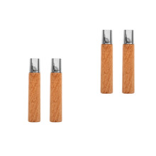 4Pcs Wooden Kitchen Cutter Handles Rosewood Grip for DIY Repair