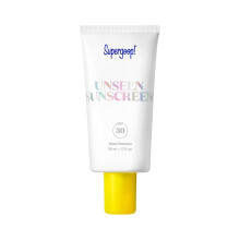 Supergoop! Unseen Sunscreen - SPF 30 - Invisible, Broad Spectrum Face Sunscreen + Makeup-Gripping Primer - Weightless, Scentless - For All Skin Types