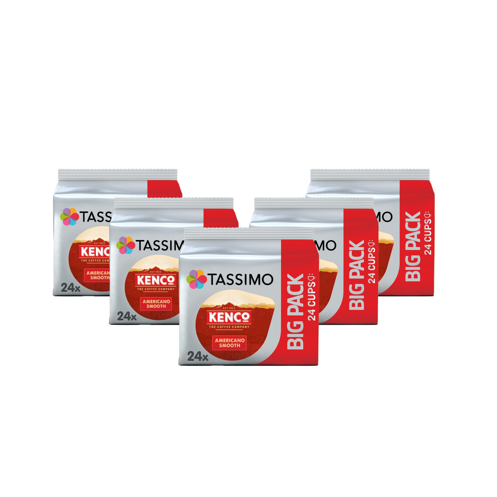Tassimo Coffee Pods Kenco Americano Smooth Big Pack x24 - 5 Packs (120 drinks) - Image 3