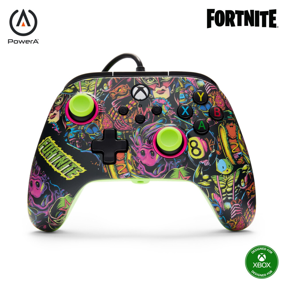 Powera Advantage Wired Controller For Xbox Series X|S - Fortnite Glow 5007803158735