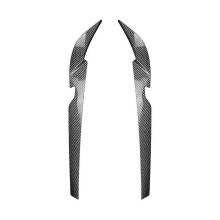 Car Front Headlight Eyebrow Head Light Eyelid Eyebrow for 5 Series G30 G31 2021-2023 Carbon Fiber