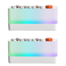 Portable Sleep Aid Sound Machine White Noise Machine Bluetooth RGB Color Speaker 12 Night Light Colors and Sound Timer