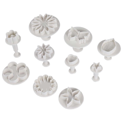33 Piece Cake Cookie Flower Leaf Butterfly Heart Shape Mold DIY Tools 1