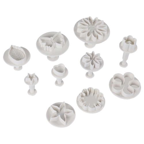 33 Piece Cake Cookie Flower Leaf Butterfly Heart Shape Mold DIY Tools 2