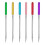 6 Sizes Sewing Machine Needles Regular Point Flat Shank Needle 30PCS 3
