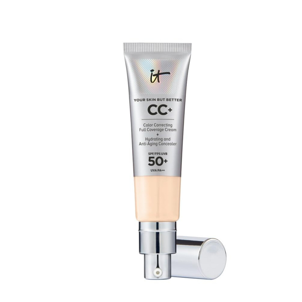 It Cosmetics Cc+ Cream Spf 50+ Full-Coverage Cc Foundation, Hydrating Skincare, With Hyaluronic Acid, Niacinamide & Vitamin E For A Radiant Finish, Yo