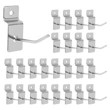 25 x Slatwall Single Hook Pin Shop Display Fitting Prong Hanger 50mm
