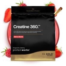 Protein Works | Creatine 360 - Gold Innovation, Creatine Monohydrate, CoQ10, Aquamin, Vitamin D3 & B6, Magnesium, Improves Focus, Mental Clarity, Cell