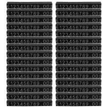 30Sets Plastic Cubes Price Display Tags Adjustable Number Stand Frame Label Shop