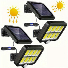2pc Outdoor Lighting Street Solar Split Wall Lamp Garden Street Lights Solar Lamp for Yard Pathway Fence Patio Security